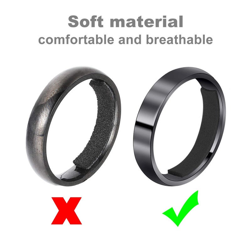Chuangdi 8 Sheet/ 152 Pcs Ring Size Adjuster for Loose Ring Invisible Band Sizer Spacer with Polishing Cloth for Women Men, 1mm, 1.5mm Thick(Black, Light Gray, White, Nude) - Image 5